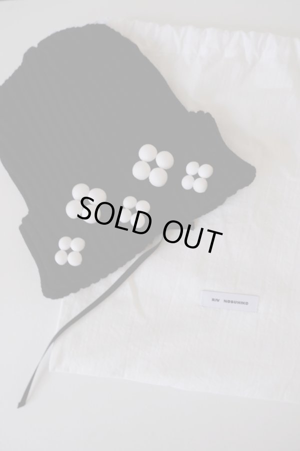 画像2: RIV NOBUHIKO (リブ ノブヒコ）PALMER BEAD KNIT CAP black (2)