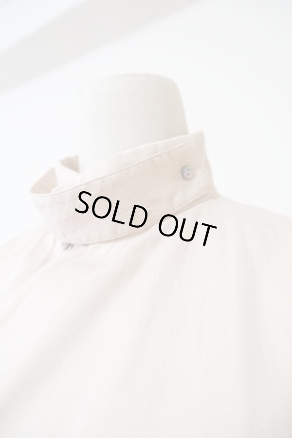 画像9: MARU TO (マルト）Opencollar Work Shirt Long PEANUT PINK (9)