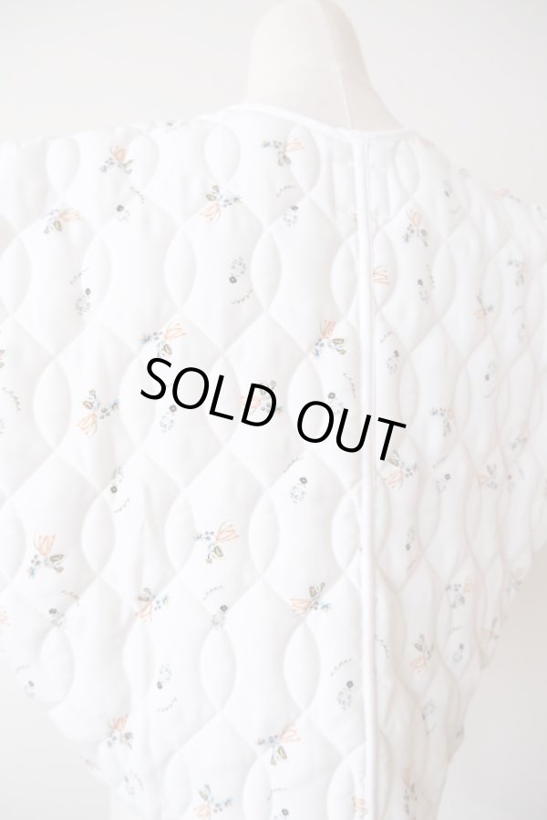 画像7: DECO depuis 1985 FLOWER QUILT VEST ivory (7)