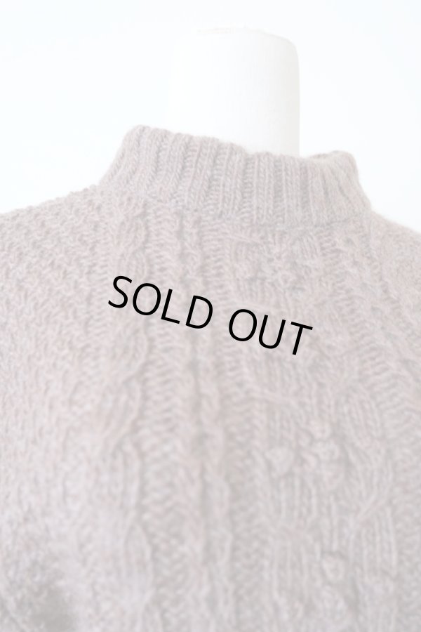 画像5: DECO depuis 1985 PUFF SLEEVE SLIT KNIT brown (5)