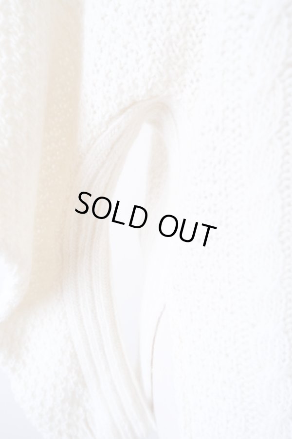 画像3: DECO depuis 1985 PUFF SLEEVE SLIT KNIT ivory (3)