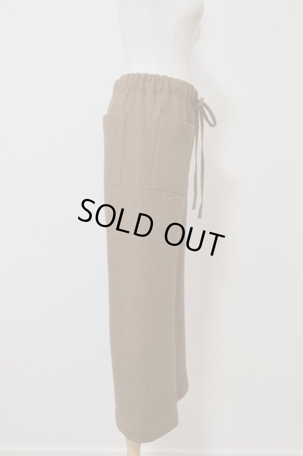 画像2: kéngo (ケンゴ) cotton wool bokomoko flare pants caramel 1size (2)