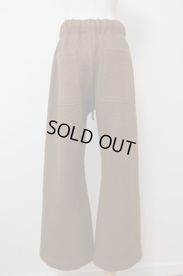 画像3: kéngo (ケンゴ) cotton wool bokomoko flare pants caramel 1size (3)