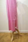 画像3: kéngo (ケンゴ) one slit RIB long skirt bright pink (3)