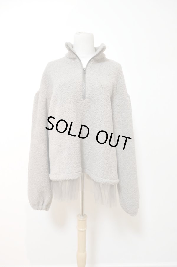 画像1: YuumiAria（ユウミアリア）BOA ZIP BLOUSON beige (1)