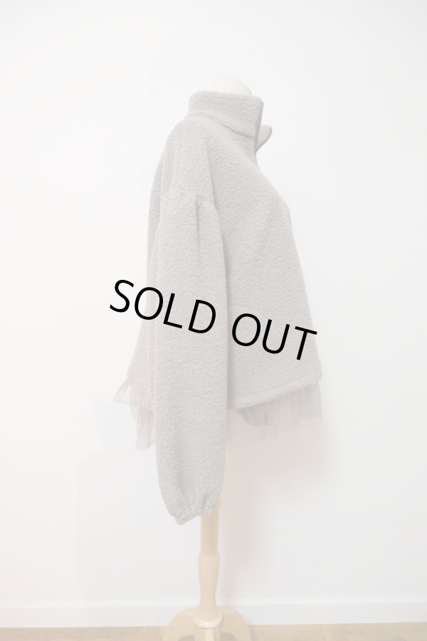 画像2: YuumiAria（ユウミアリア）BOA ZIP BLOUSON beige (2)