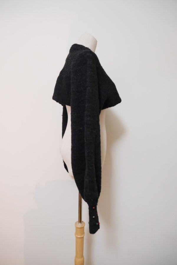 画像2: YuumiAria(ユウミアリア)SHORT KNIT  black (ギャラハモ限定バージョン) (2)