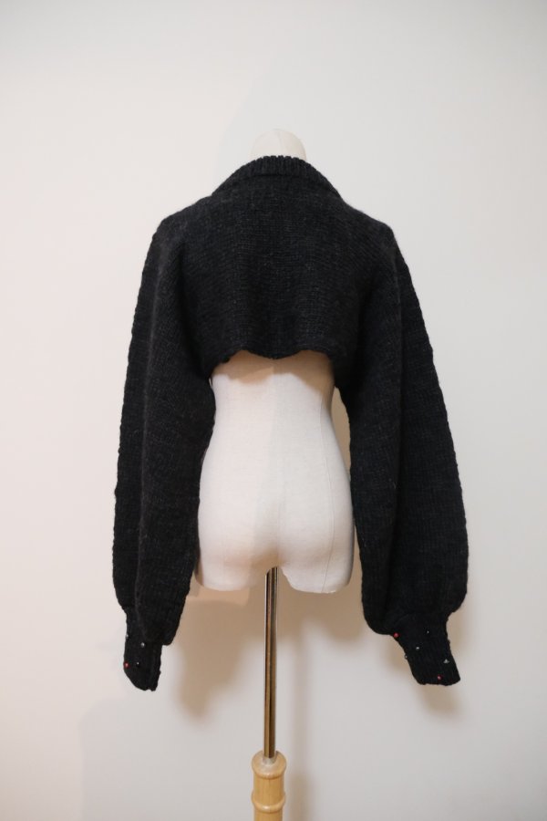 画像3: YuumiAria(ユウミアリア)SHORT KNIT  black (ギャラハモ限定バージョン) (3)