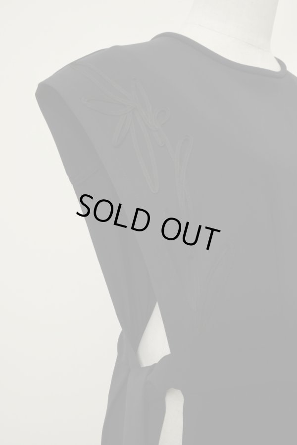 画像5: LOKITHO cord emb.long vest  navy × black (5)