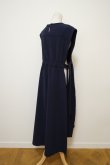 画像4: LOKITHO cord emb.long vest  navy × black (4)