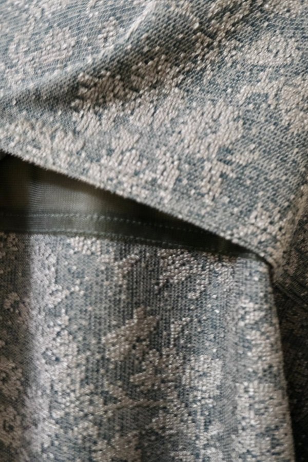 画像6: MERELY MADE( メアリーメイド)FLOWER JACQUARD LACE LONG SHIRTS / Forest Green (6)