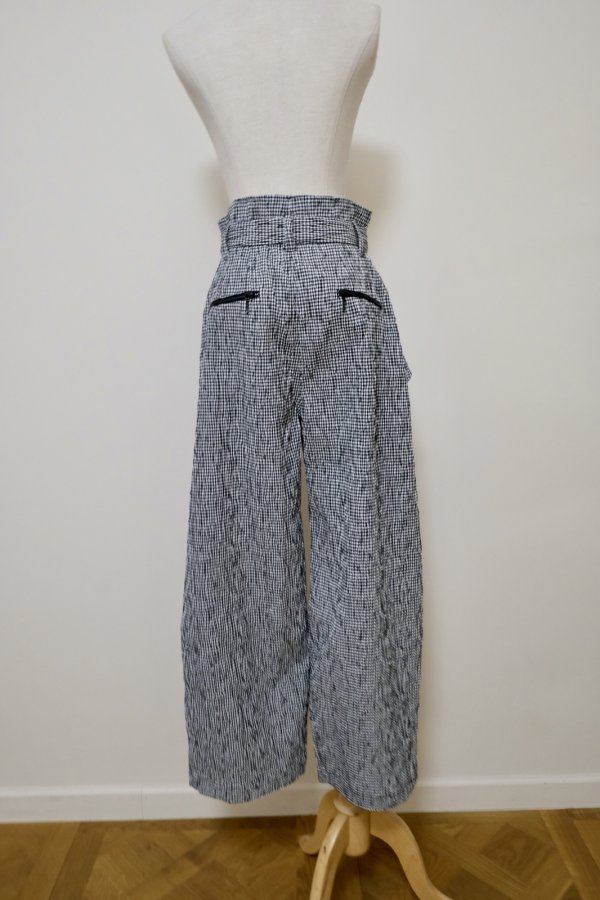 画像3: AOIWANAKA  スノーノイズギンガムチェックジャガードパンツ　2size (3)