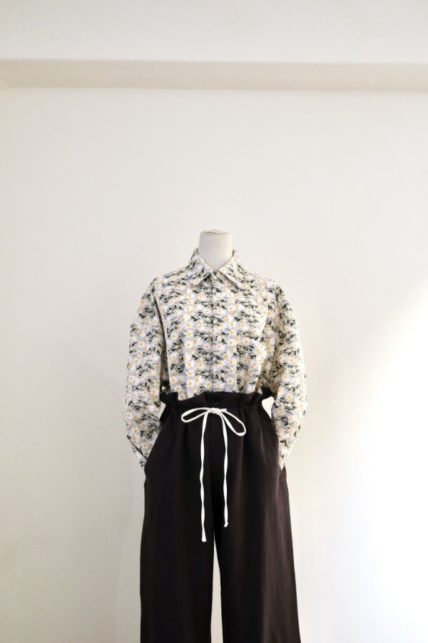 画像6: MERELY MADE（ メアリーメイド）WIDE STRING PANTS /　Chocolate (6)