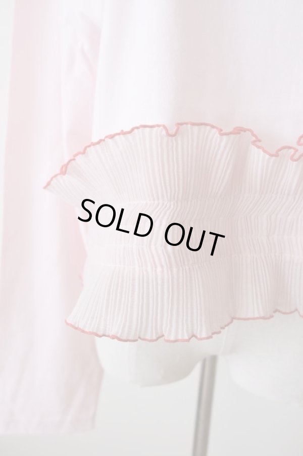 画像4: NON TOKYO PLEATS FRILL LONG C/S PINK (4)