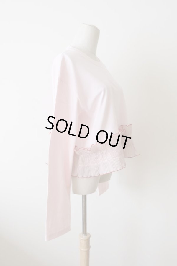 画像2: NON TOKYO PLEATS FRILL LONG C/S PINK (2)