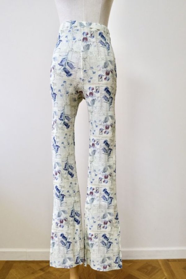 画像1: DECO depuis 1985 PRINT THERMAL PANTS  ANTIQUE FLOWER  (1)