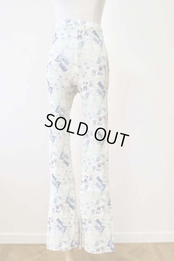 画像1: DECO depuis 1985 PRINT THERMAL PANTS  ANTIQUE FLOWER  (1)
