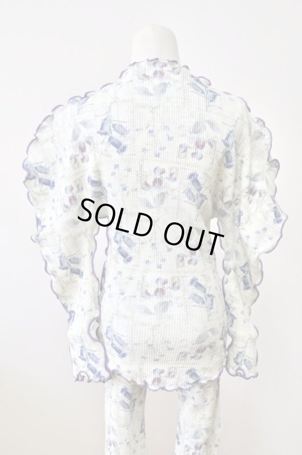 画像3: DECO depuis 1985 PRINT THERMAL UNEUNE TOPS ANTIQUE FLOWER  (3)