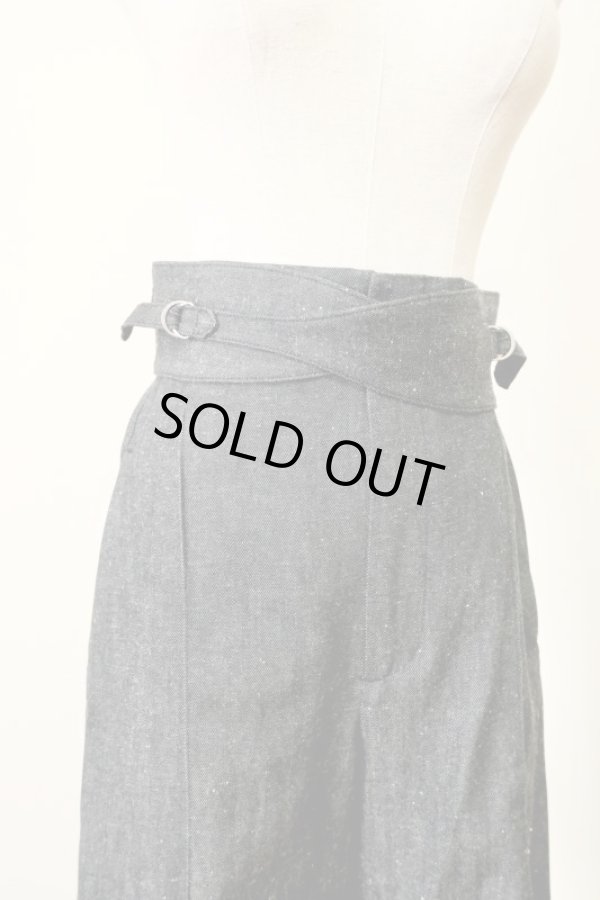 画像7: LOKITHO BELT DENIM PANTS　black (7)