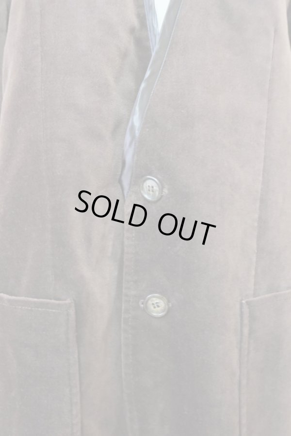 画像5: YuumiAria（ユウミアリア）No collar knit docking JK brown (5)