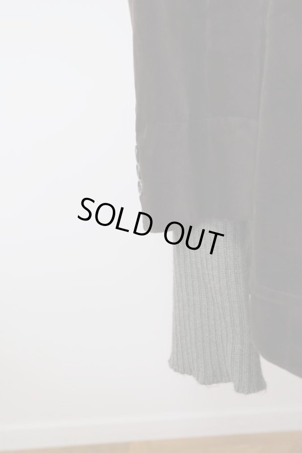 画像7: YuumiAria（ユウミアリア）No collar knit docking JK brown (7)