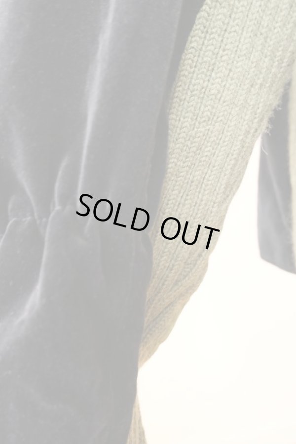 画像5: YuumiAria（ユウミアリア）No collar knit docking JK (5)