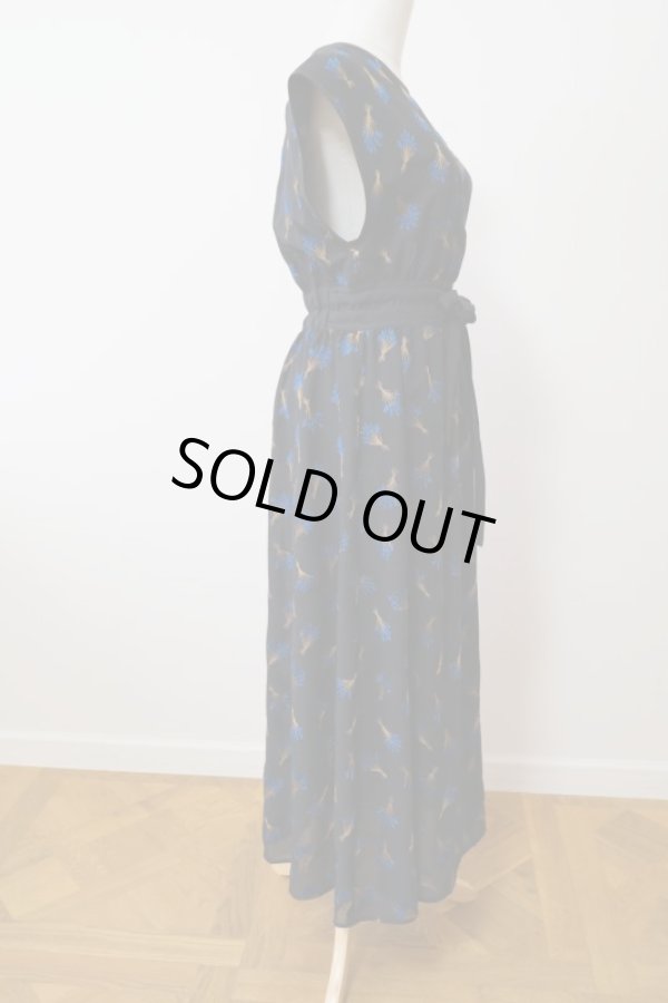 画像2: LOKITHO SPOT EMB DRESS blue (2)