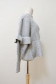 画像2: naokitomizuka (ナオキトミヅカ) Frill conscious knit　grey (2)