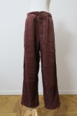 画像1: MERELY MADE（ メアリーメイド）CORDUROY RELAX WIDE PANTS  SPICE BROWN (1)