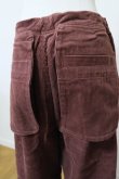 画像7: MERELY MADE（ メアリーメイド）CORDUROY RELAX WIDE PANTS  SPICE BROWN (7)