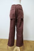 画像4: MERELY MADE（ メアリーメイド）CORDUROY RELAX WIDE PANTS  SPICE BROWN (4)