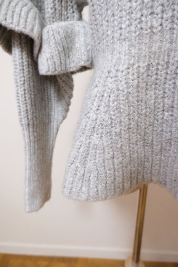 画像6: naokitomizuka (ナオキトミヅカ) Frill conscious knit　grey (6)