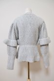 画像3: naokitomizuka (ナオキトミヅカ) Frill conscious knit　grey (3)