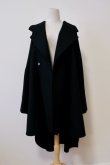 画像1: JUHA (ユハ）OVERSIZED PONCHO COAT black (1)