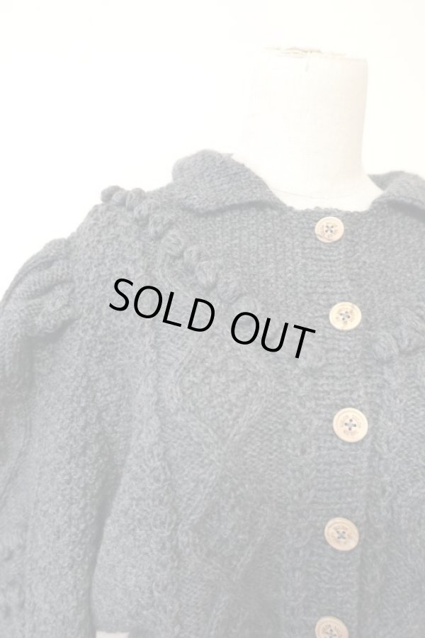 画像4: SIIILON Cathedral knit cardigan grey (4)