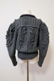 画像3: SIIILON Cathedral knit cardigan grey (3)