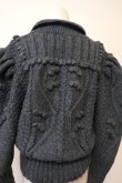 画像6: SIIILON Cathedral knit cardigan grey (6)