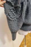 画像7: SIIILON Cathedral knit cardigan grey (7)
