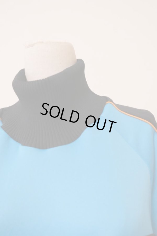 画像4: NON TOKYO  JERSEY FRILL ONE-PIECE  blue (4)