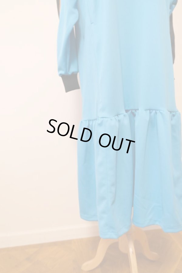 画像6: NON TOKYO  JERSEY FRILL ONE-PIECE  blue (6)