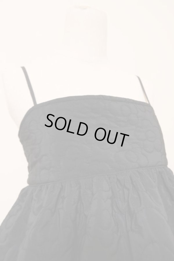 画像4: naokitomizuka (ナオキトミヅカ) Quilting camisole blouse black (4)