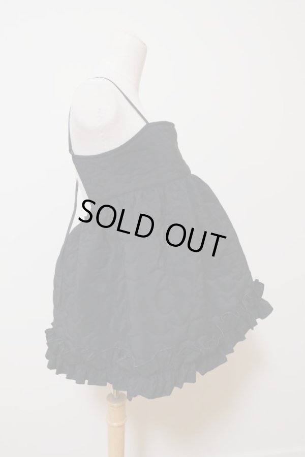 画像2: naokitomizuka (ナオキトミヅカ) Quilting camisole blouse black (2)