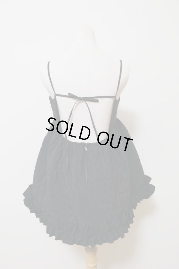 画像3: naokitomizuka (ナオキトミヅカ) Quilting camisole blouse black (3)