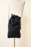 画像3: kéngo (ケンゴ)  loop tweed jersey shoulder bag　black (3)