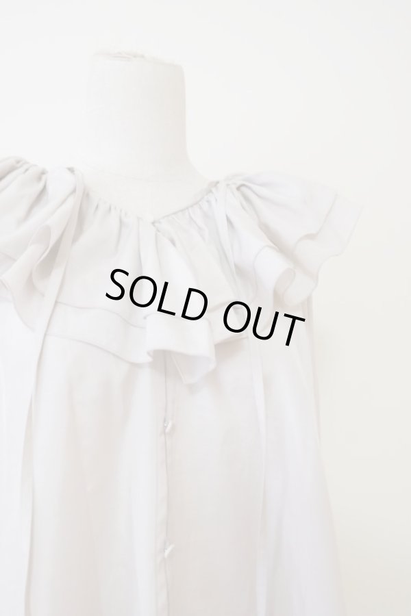 画像3: SOWA(ソーワ)Ruffle blouse beige (3)