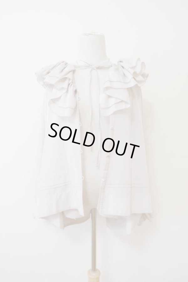 画像5: SOWA(ソーワ)Ruffle blouse beige (5)