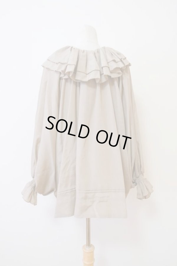 画像3: SOWA(ソーワ)Ruffle blouse khaki (3)
