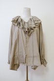 画像5: SOWA(ソーワ）Ruffle blouse khaki (5)