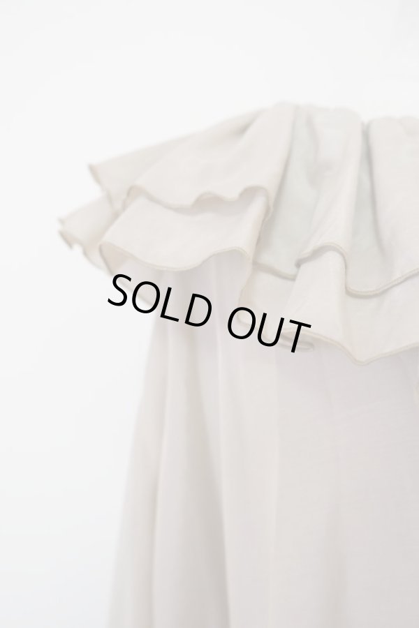 画像8: SOWA(ソーワ)Ruffle blouse khaki (8)