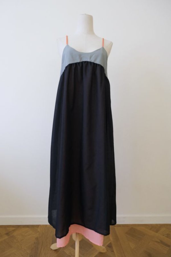 画像1: NEYVOR Color Layer Summer Dress black (1)